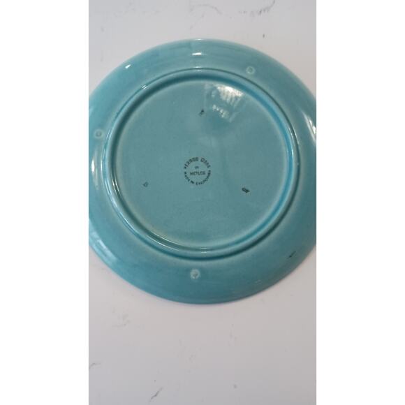 2/$55 Metlox Vernonware blue tulip plate Poppy Trail Pattern - Picture 3 of 3